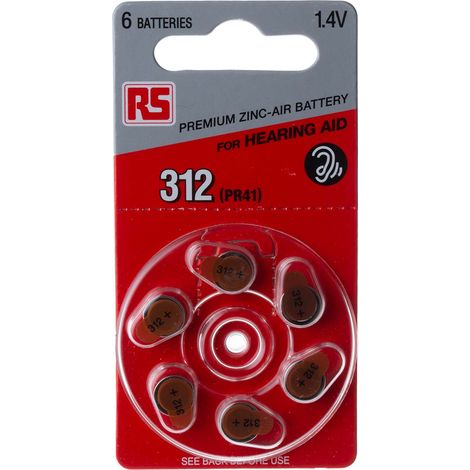 Pile bouton PR41 RS PRO, 1.4V, 7.9mm ( Prix pour Paquet de 6 )