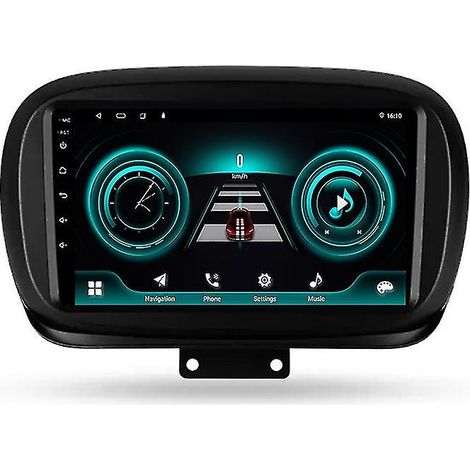 Autoradio GPS Android pour Fiat 500X 2014-2020, lecteur multimédia stéréo avec DSP et CarPlay (1/5)