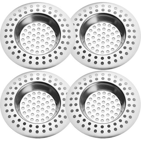 Stainless Steel Kitchen Sink Strainer, Standard Protection for Bathroom, Kitchen, Shower (Outer Diameter 7.5cm, Inner Diameter 3.5cm) (1/5)
