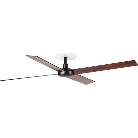 RUDDER RECESSED 4 L Ventilator schwarz/Nussbaum