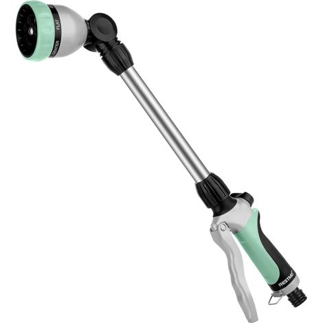 Metal Garden Spray Gun 42cm Long  180° Swivel Head with Flow Control, 7 Spray Modes, Suitable for Hanging Flowers and Shrubs (1/5)