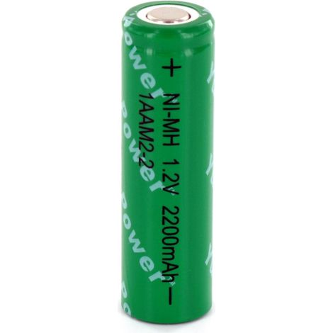 Elément Ni-Mh 1.2V 2.2Ah AA + cosses HBG (1AAM2-2)