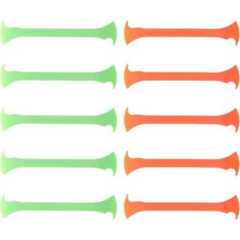 Kit de 10 outils pour pose de film vinyle automobile : raclettes plastique orange et verte à double bord, grattoir précis pour finition des bords sur vitrages