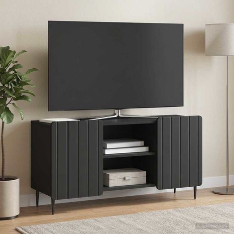 vidaXL Mobile TV Nero 102 x 34,5 x 52 cm Legno ingegnerizzato (1/5)