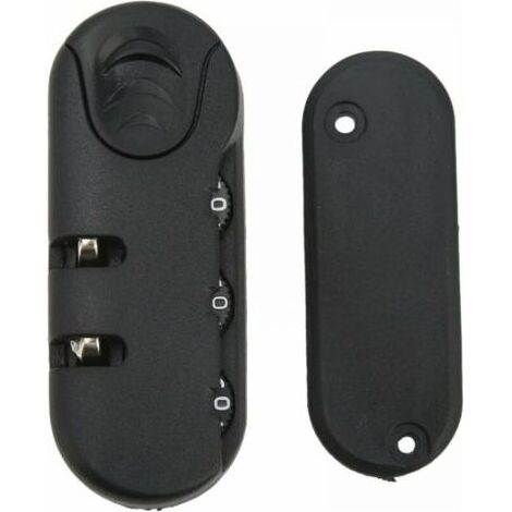 Cadenas à combinaison 3 chiffres – Serrure de sécurité en alliage de zinc – Résistante aux rayures – Pour valises et bagages de voyage (1/4)