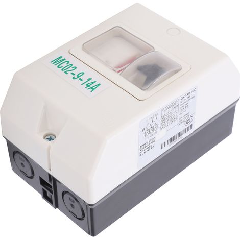 Interrupteur de protection moteur, disjoncteur, protection étanche, pièce de rechange MC02-9-14A 220V/380V (1/5)