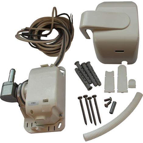 Bloc moteur en applique gauche avec commande filaire 230 V