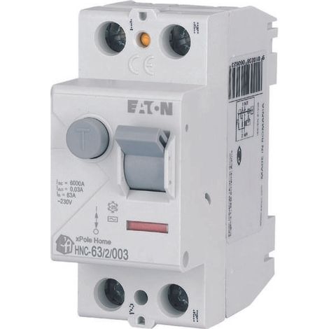 Interruptor diferencial Eaton hnc-63/2/003 63A 30mA