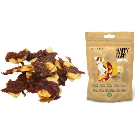 Happy Farm Snacks Anatra con Banana 12 buste da 80 g cad.