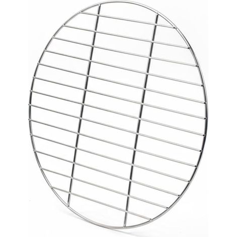 Grille de cuisson ronde en acier inoxydable de 35 cm Nettoyage facile Convient pour le camping, le pique nique, le jardin (1/5)