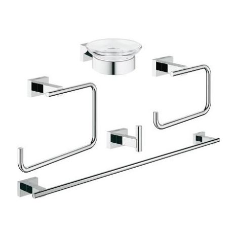 GROHE Essentials Cube juego de accesorios 40758001, cromado (1/5)