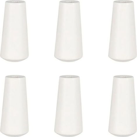 Lntyq Lot de 12 pendentifs en bois, boutons de rideau de fenêtre, boutons blancs, mini stores, accessoires, pendentif en bois, poignées en bois, boutons en corde blanche