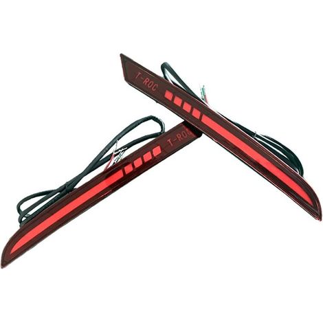 Clignotant Dynamique de Pare-Chocs Arrière de Voiture Feu Stop LED pour T-Roc 2018-2022