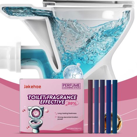 Parfümierter WC-Reiniger-Stick - 90 g (18 g 5) Reinigt und entfernt Schmutz und Gerüche und hinterlässt einen frischen und angenehmen Duft auf der Toilette. -- DTEKGAZ (1/5)