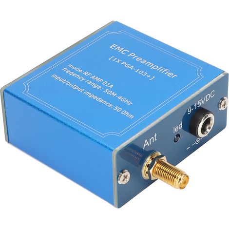 Module Amplificateur Large Bande 50M‑4GHz Faible Bruit, Gain Élevé, Alimentation DC 9‑15V, Plug and Play pour Systèmes de Communication (1/5)