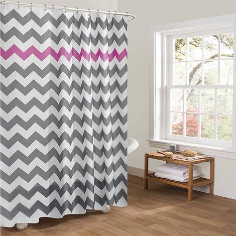 Filiyano-Rideau de douche d'angle imperméable en polyester résistant à la moisissure (1/5)