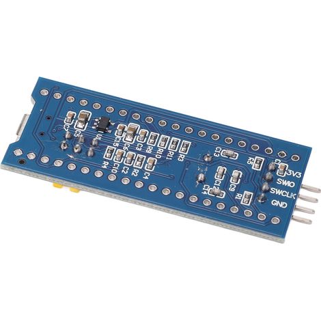 Pissente Module de Carte de D¨veloppement de MicrocontrLeur Blue Pill, 5 Pi¨¨Ces STM32F103C8T6 Carte de D¨veloppement de Syst¨¨me Minimum Module d'apprentissage Micro USB 40 Broches Cor. (1/5)