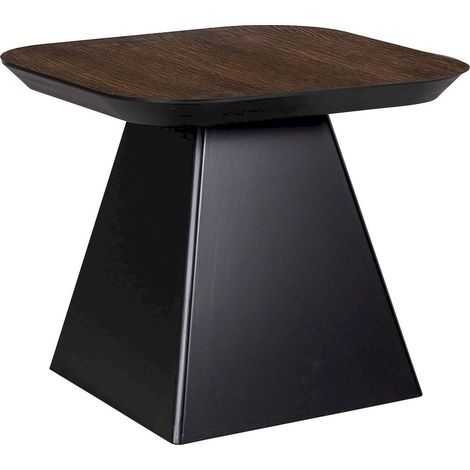 Table d'appoint élégante en chêne foncé - Chêne foncé et noir (1/4)