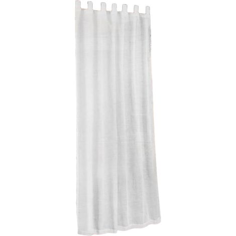 Cortinas exteriores ligeras e impermeables que filtran la luz, aptas para cenadores (blancas, 132 x 244 cm, 1 unidad). (1/5)