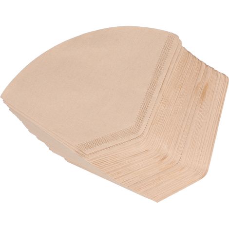 100 Pièces Filtre à Café en Papier en Forme d'Éventail Accessoire pour Préparation de Café Filtre (1/5)