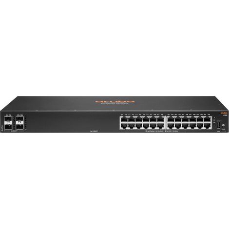 Aruba 6100 24G 4SFP+ Gestionado L3 Gigabit Ethernet (10/100/1000) 1U Negro (1/3)
