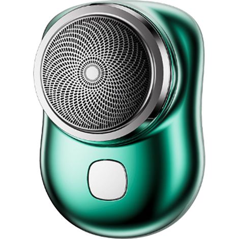 Tondeuse à Barbe Portable Rechargeable Mini Tondeuse de Poche Compacte Verte (1/5)