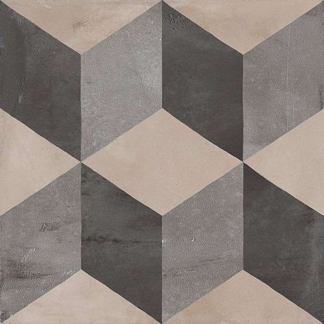 Carrelage sol / mur effet ciment 20x20 cm TERRA CUBO GRIS (vendu par boite de 1,20m2) (1/5)