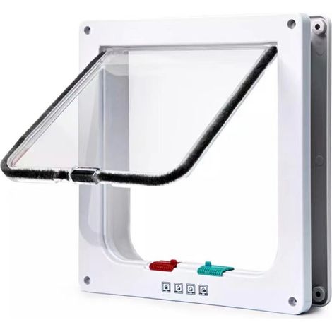 Chatière pour chien et chat à accès contrôlable, matériau durable, installation facile, porte animaux domestiques (1/5)