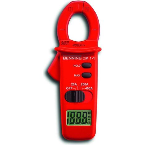 Benning CM 1-1 Stromzange digital CAT III 600 V Anzeige (Counts): 2000
