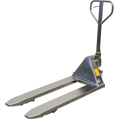 qteck Gabelhubwagen OSE-Serie 1150mm aus Edelstahl NY/NY Tandem Gabellänge 2000kg Hubkraft