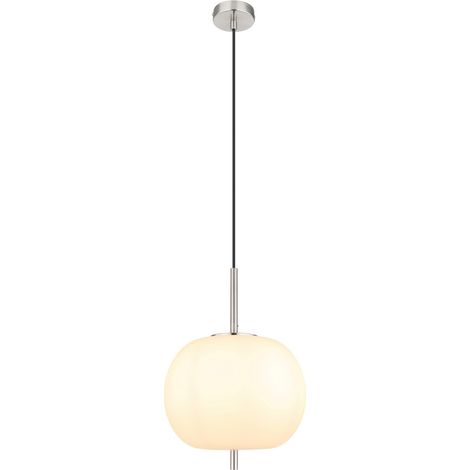 Globo - lámpara colgante - Blacky I - blanco - vidrio - Ø 30cm - (1/5)