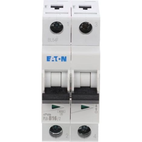 Interruttore automatico 2P B 16A 6kA AC PL6-B16/2 286555