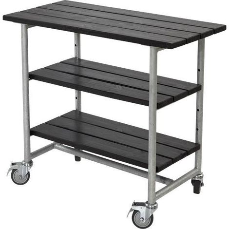 Plus Pflanztisch Urban 100x50x90cm schwarz rechteckig Gartentische (1/3)