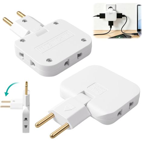 Multiprise Plate Derrière Meuble 3 Prises – 2 Pièces (1/5)