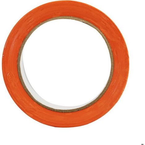Ruban Adhesif PVC - 50 mm x 33 m - Orange - Pour Chantier Batiment - Lot de 180 Rouleaux (1/5)