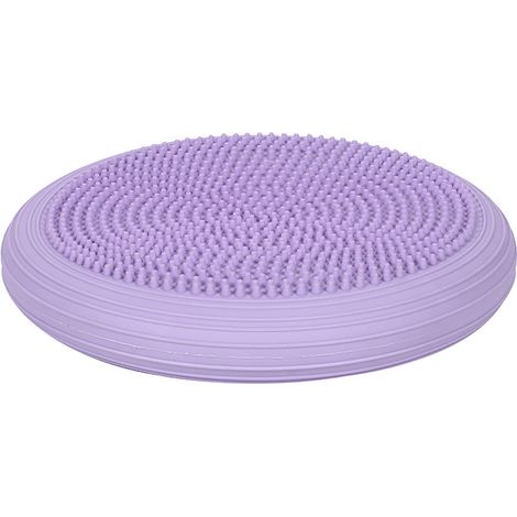 Coussin d'équilibre gonflable souple épais, disque de stabilité portable pour enfants et adultes, renforcement du tronc, couleur violette (1/5)