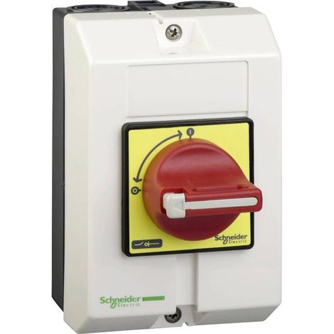 [NEUWERTIG] B-Ware Schneider Electric Not Aus Schalter Hauptschalter Notschalter Gehäuse Rot IP65 (1/2)