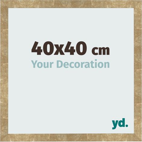 yd. - Cadre photo 40x40 - Or Antique - MDF - Bologna (1/5)