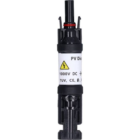 Porte-fusible en Ligne Solaire PV IP67 Connecteur de Fusible Solaire étanche 1000V pour Diamètre de Fil de 2,5 à 6,0 Mm²(30A)