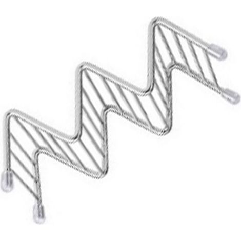 Support à tacos en acier inoxydable en forme de V, pour rouleaux de maïs, rouleaux de printemps, crêpes, 2 à 3 compartiments, 6,3 x 13,5 x 4,5 cm / 2,5 x 5,3 x 1,8 po (1/5)