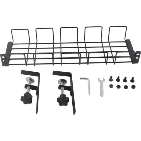 Range-câbles sous table, panier suspendu, goulotte à câbles (1/5)