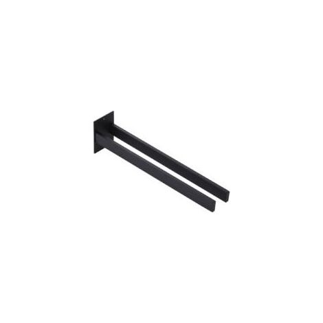 Porte-serviettes double moderne en acier inoxydable pour salle de bain, fixation murale pour cuisine et salle de bain, facile à installer (1/5)