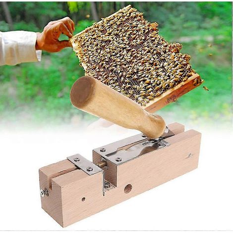 Outils apicoles Couteaux Cadre de ruche Base de nid Perforatrice en bois Perforatrice en acier inoxydable Cadre en cuivre = (1/5)
