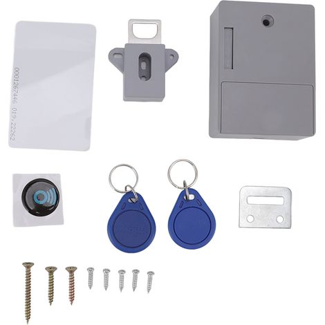 Serrure électronique pour armoire, 2 modes de déverrouillage, haute sécurité, avec fonction d'invite, pour casiers, tiroirs et classeurs. (1/5)