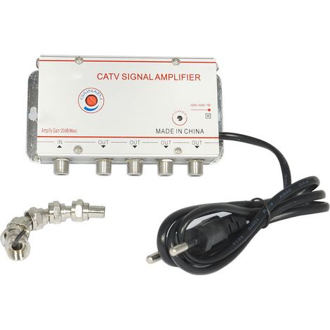 Amplificatore Segnale Antenna Sdoppiatore 4 Uscite Per TV Digitale Terrestre