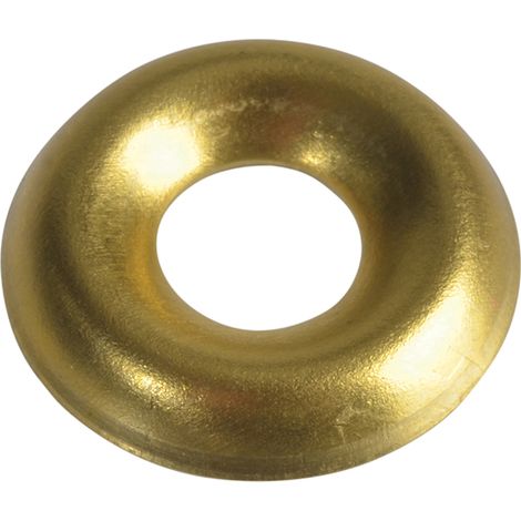 ForgeFix 200SCW6B Screw Cup Washers Solid Brass Polished No.6 Bag 200 FORSCW6BM