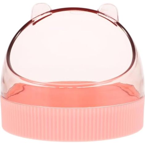 Gamelle rose en acrylique pour hamster et petits animaux (1/5)