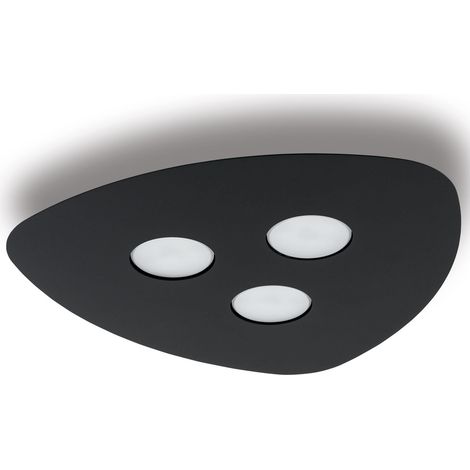 Nowodvorski Organic plafoniera 3 luci GX53 nera in metallo (1/3)