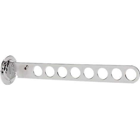 pcs Foldable Wall Mounted Clothes Hanger, Stainless Steel Wall Mounted Hook with 90° Rotating Bracket for Bathroom Bedroom Closet Storage Organizer (1/5)