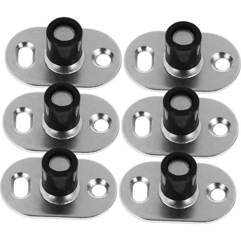6 pièces guide de sol pour porte de grange coulissante, inox (1/5)